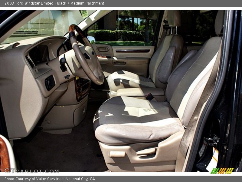 Black / Medium Parchment 2003 Ford Windstar Limited