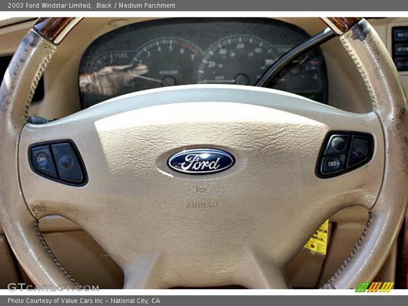 Black / Medium Parchment 2003 Ford Windstar Limited