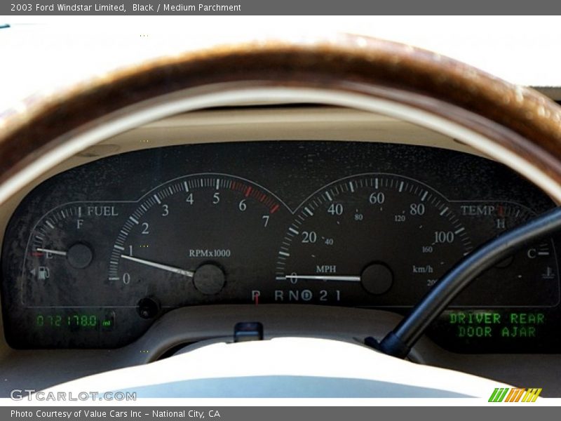 Black / Medium Parchment 2003 Ford Windstar Limited