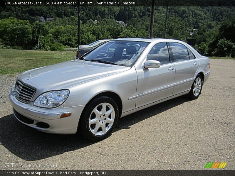 Brilliant Silver Metallic / Charcoal 2006 Mercedes-Benz S 500 4Matic Sedan