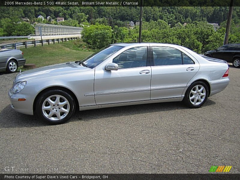Brilliant Silver Metallic / Charcoal 2006 Mercedes-Benz S 500 4Matic Sedan