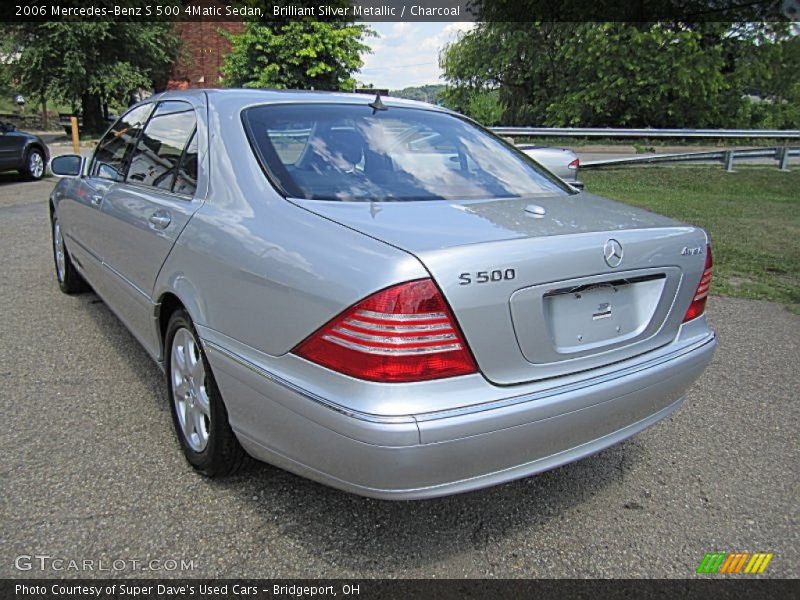 Brilliant Silver Metallic / Charcoal 2006 Mercedes-Benz S 500 4Matic Sedan