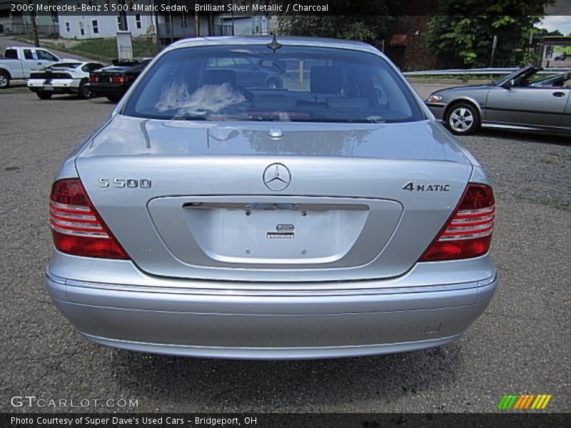 Brilliant Silver Metallic / Charcoal 2006 Mercedes-Benz S 500 4Matic Sedan