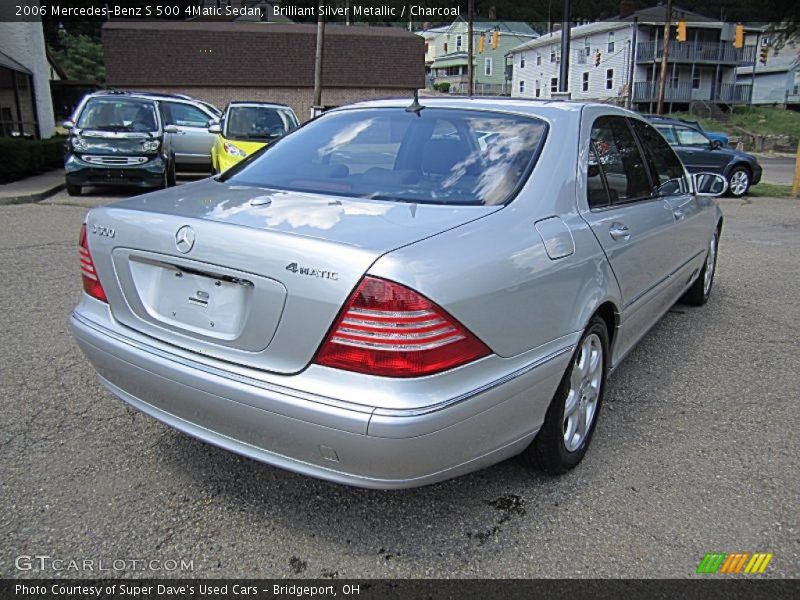 Brilliant Silver Metallic / Charcoal 2006 Mercedes-Benz S 500 4Matic Sedan