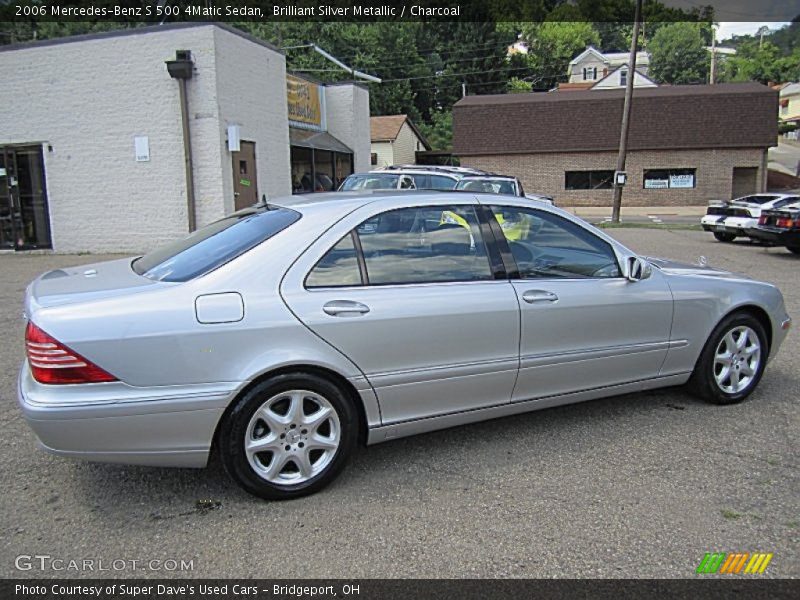 Brilliant Silver Metallic / Charcoal 2006 Mercedes-Benz S 500 4Matic Sedan
