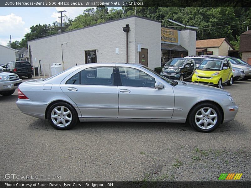 Brilliant Silver Metallic / Charcoal 2006 Mercedes-Benz S 500 4Matic Sedan