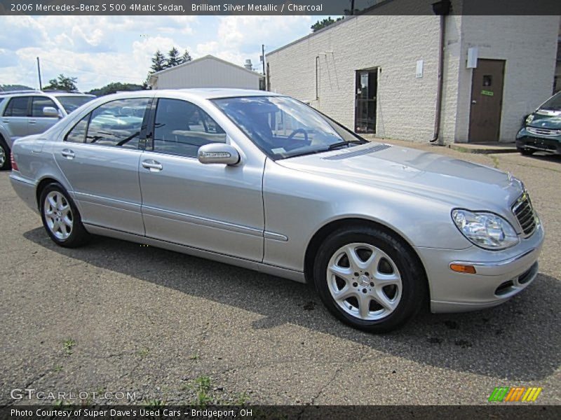 Brilliant Silver Metallic / Charcoal 2006 Mercedes-Benz S 500 4Matic Sedan