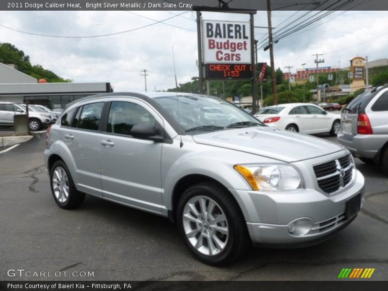 Bright Silver Metallic / Dark Slate Gray 2011 Dodge Caliber Heat