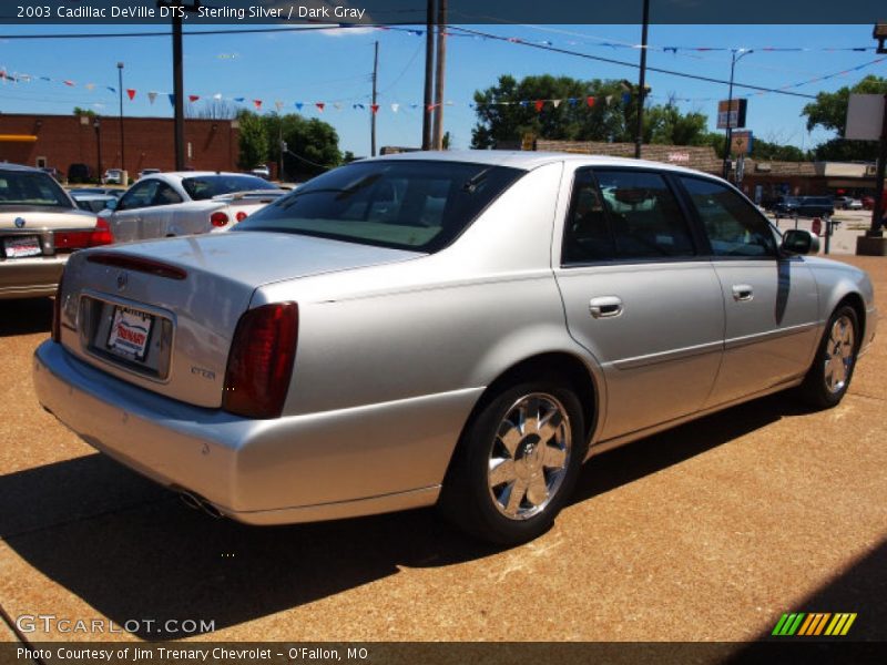 Sterling Silver / Dark Gray 2003 Cadillac DeVille DTS