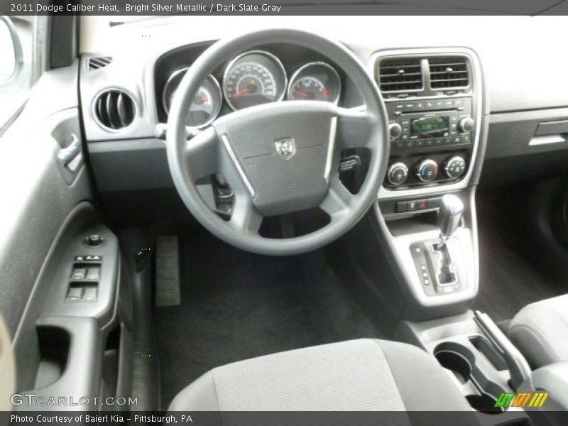 Bright Silver Metallic / Dark Slate Gray 2011 Dodge Caliber Heat
