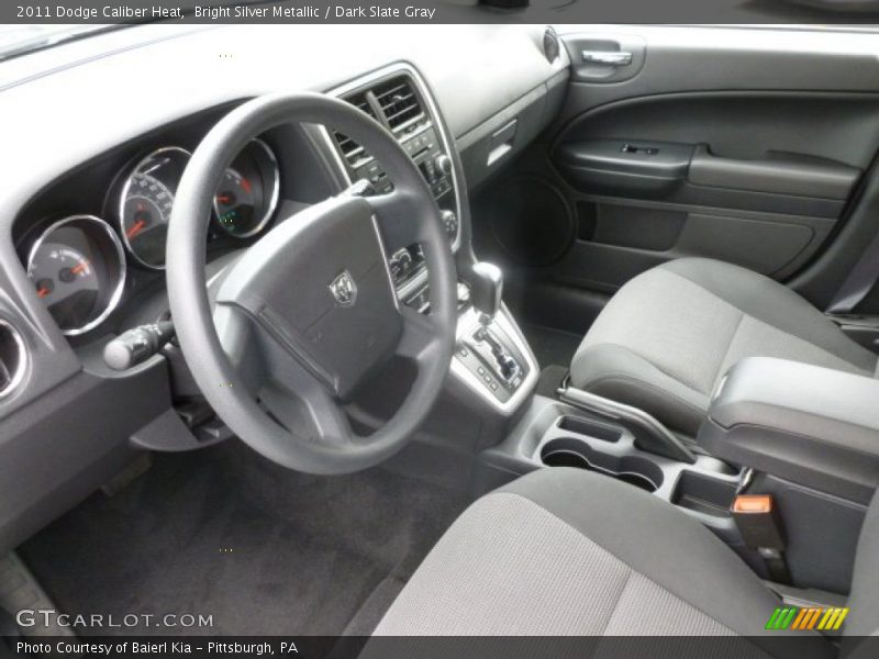 Bright Silver Metallic / Dark Slate Gray 2011 Dodge Caliber Heat