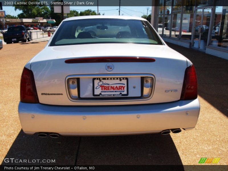 Sterling Silver / Dark Gray 2003 Cadillac DeVille DTS