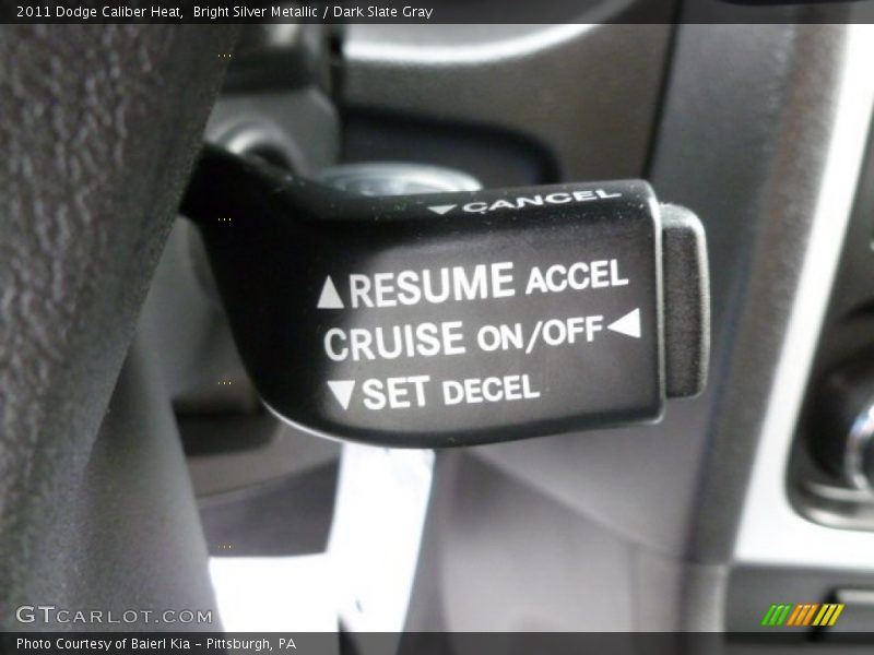 Bright Silver Metallic / Dark Slate Gray 2011 Dodge Caliber Heat