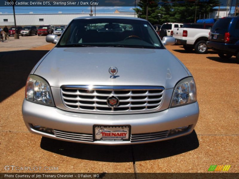 Sterling Silver / Dark Gray 2003 Cadillac DeVille DTS
