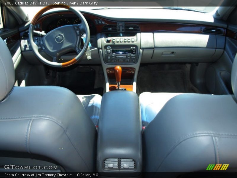 Sterling Silver / Dark Gray 2003 Cadillac DeVille DTS