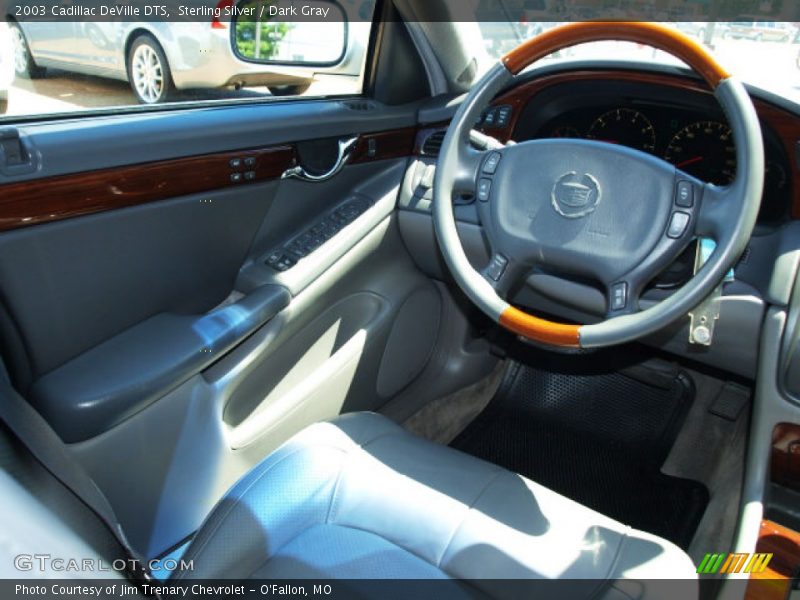 Sterling Silver / Dark Gray 2003 Cadillac DeVille DTS