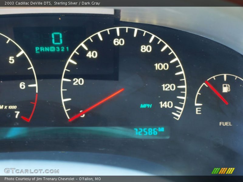 Sterling Silver / Dark Gray 2003 Cadillac DeVille DTS