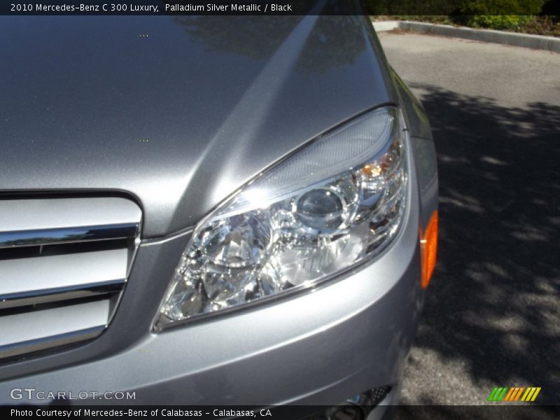 Palladium Silver Metallic / Black 2010 Mercedes-Benz C 300 Luxury