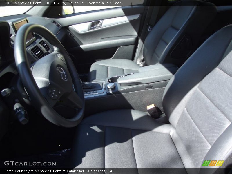 Palladium Silver Metallic / Black 2010 Mercedes-Benz C 300 Luxury