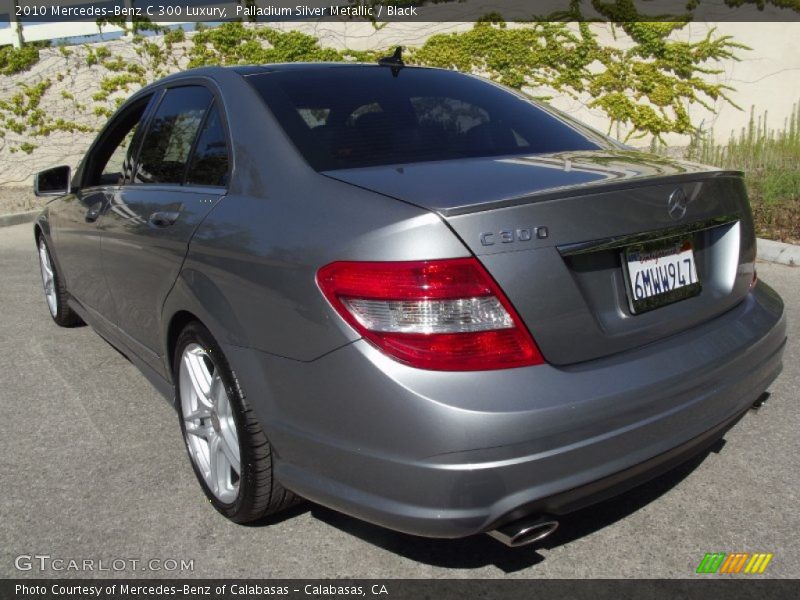 Palladium Silver Metallic / Black 2010 Mercedes-Benz C 300 Luxury