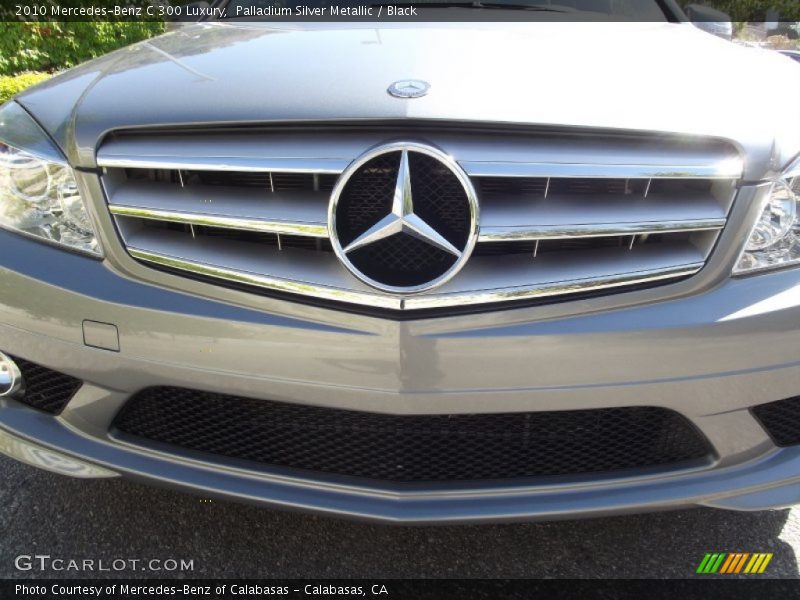 Palladium Silver Metallic / Black 2010 Mercedes-Benz C 300 Luxury