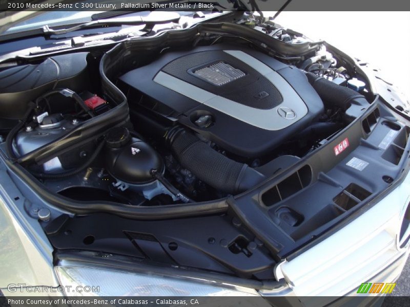 Palladium Silver Metallic / Black 2010 Mercedes-Benz C 300 Luxury
