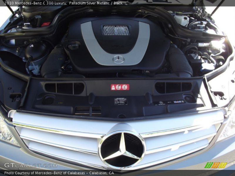 Palladium Silver Metallic / Black 2010 Mercedes-Benz C 300 Luxury