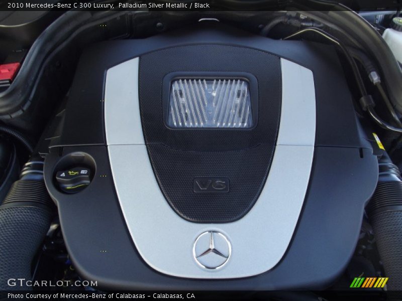 Palladium Silver Metallic / Black 2010 Mercedes-Benz C 300 Luxury