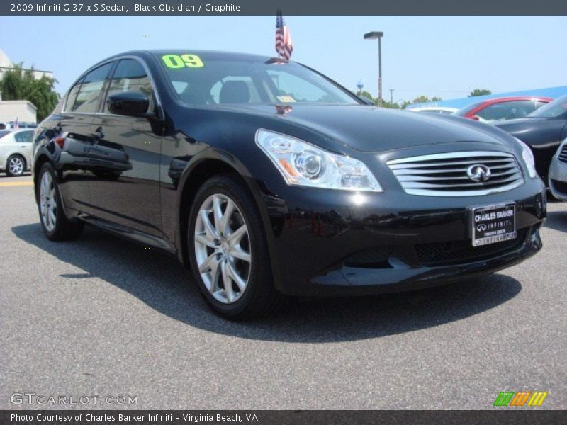 Black Obsidian / Graphite 2009 Infiniti G 37 x S Sedan