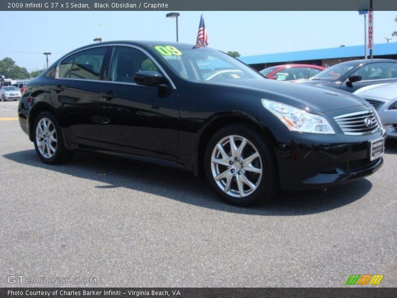 Black Obsidian / Graphite 2009 Infiniti G 37 x S Sedan