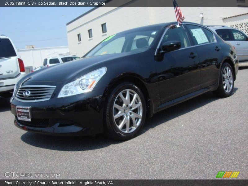Black Obsidian / Graphite 2009 Infiniti G 37 x S Sedan