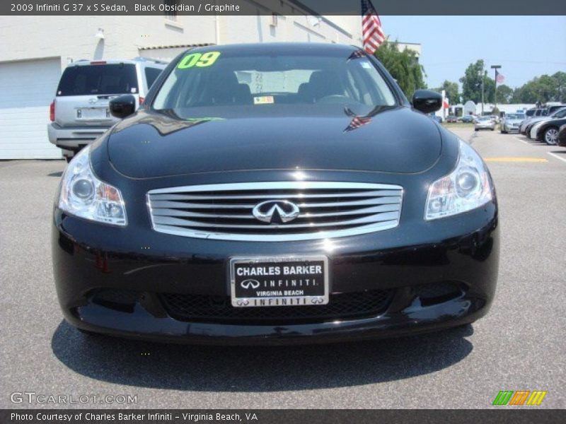 Black Obsidian / Graphite 2009 Infiniti G 37 x S Sedan