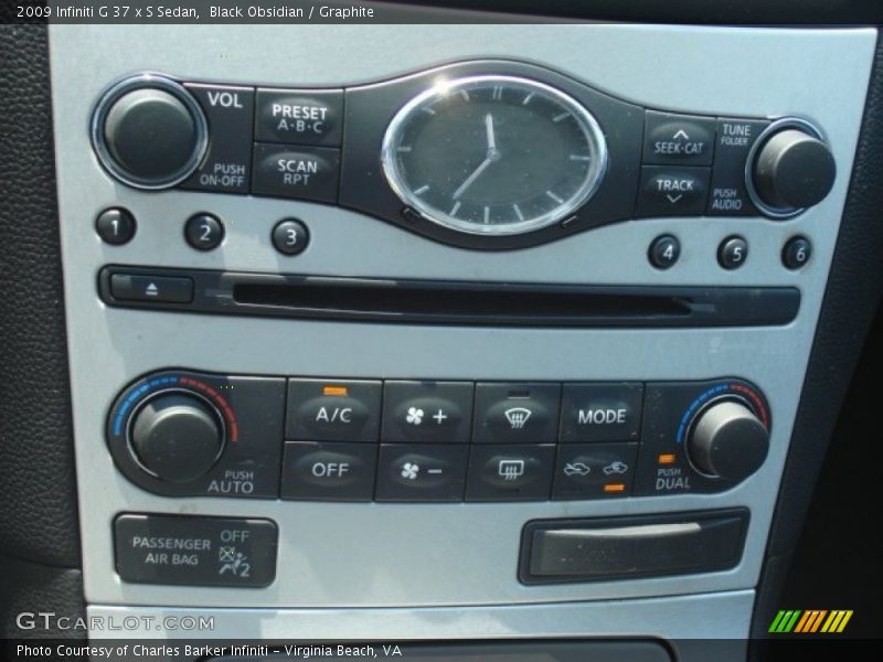 Black Obsidian / Graphite 2009 Infiniti G 37 x S Sedan