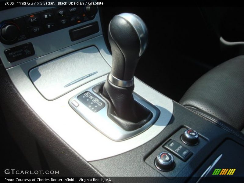 Black Obsidian / Graphite 2009 Infiniti G 37 x S Sedan