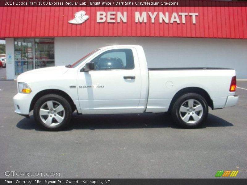 Bright White / Dark Slate Gray/Medium Graystone 2011 Dodge Ram 1500 Express Regular Cab