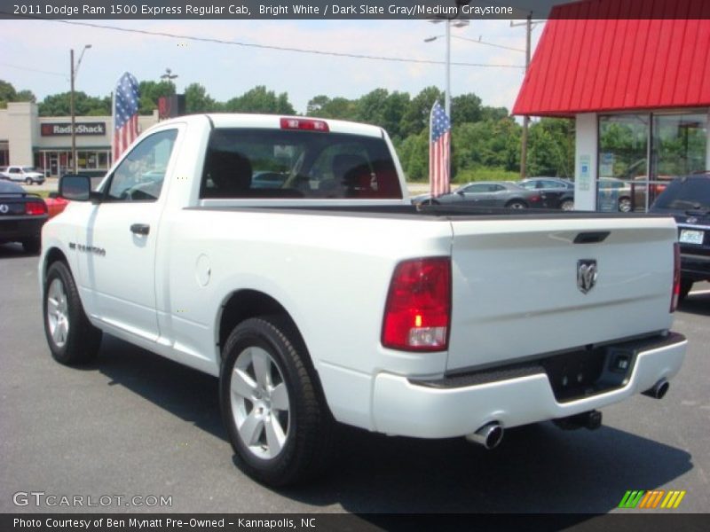 Bright White / Dark Slate Gray/Medium Graystone 2011 Dodge Ram 1500 Express Regular Cab