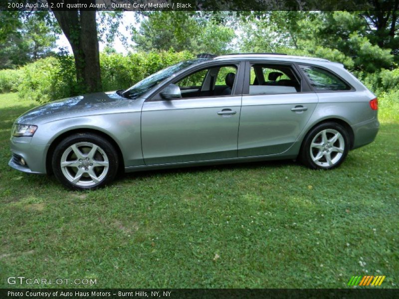 Quartz Grey Metallic / Black 2009 Audi A4 2.0T quattro Avant