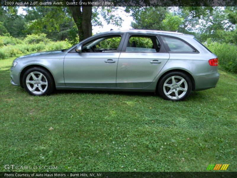 Quartz Grey Metallic / Black 2009 Audi A4 2.0T quattro Avant