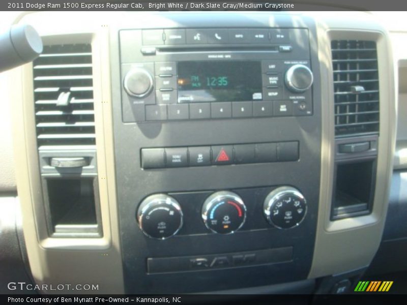 Bright White / Dark Slate Gray/Medium Graystone 2011 Dodge Ram 1500 Express Regular Cab