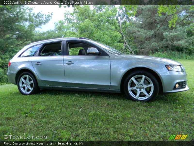 Quartz Grey Metallic / Black 2009 Audi A4 2.0T quattro Avant