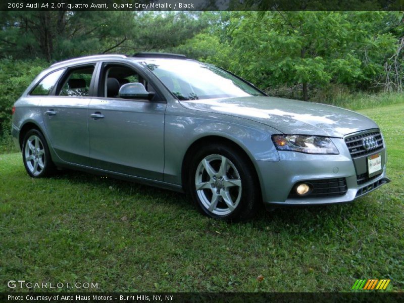 Quartz Grey Metallic / Black 2009 Audi A4 2.0T quattro Avant