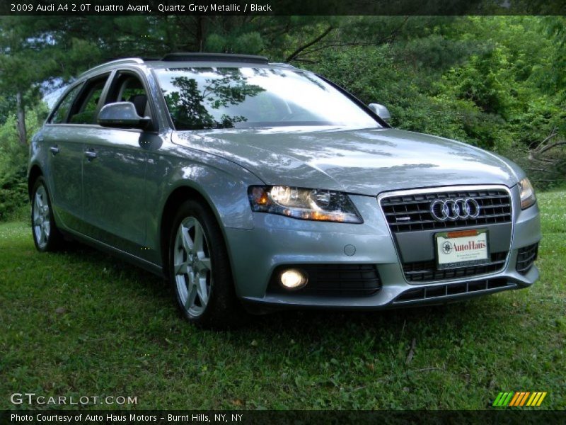 Quartz Grey Metallic / Black 2009 Audi A4 2.0T quattro Avant