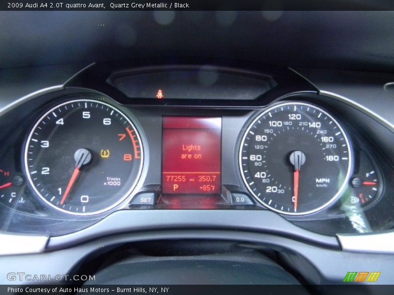 Quartz Grey Metallic / Black 2009 Audi A4 2.0T quattro Avant