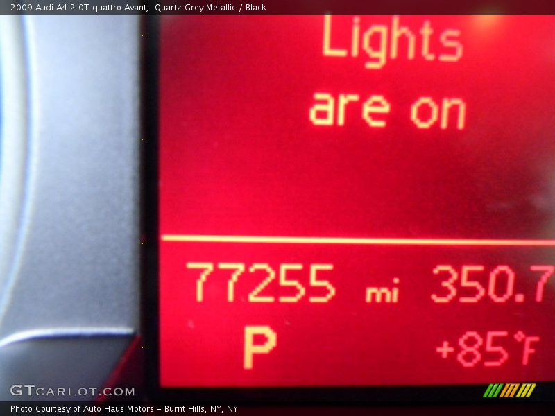 Quartz Grey Metallic / Black 2009 Audi A4 2.0T quattro Avant
