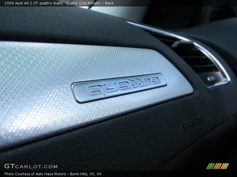 Quartz Grey Metallic / Black 2009 Audi A4 2.0T quattro Avant