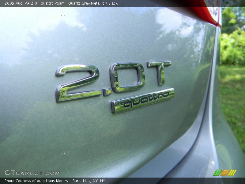 Quartz Grey Metallic / Black 2009 Audi A4 2.0T quattro Avant