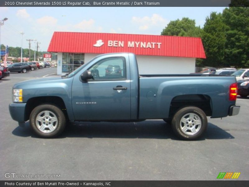 Blue Granite Metallic / Dark Titanium 2010 Chevrolet Silverado 1500 LS Regular Cab