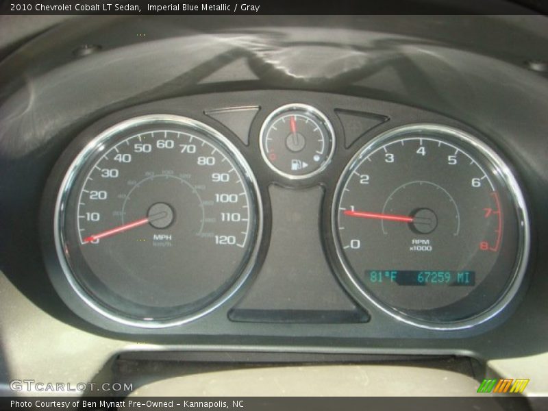 Imperial Blue Metallic / Gray 2010 Chevrolet Cobalt LT Sedan