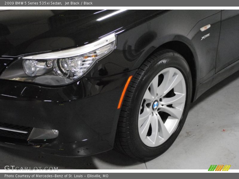 Jet Black / Black 2009 BMW 5 Series 535xi Sedan