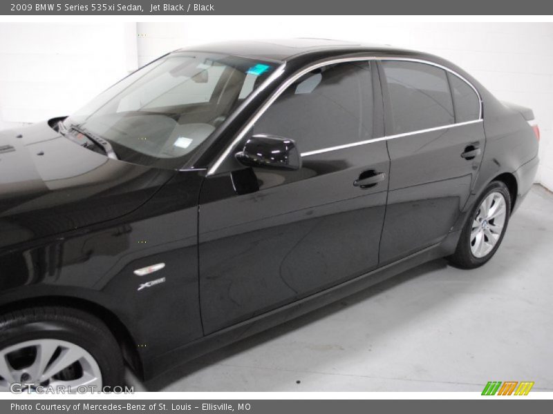 Jet Black / Black 2009 BMW 5 Series 535xi Sedan